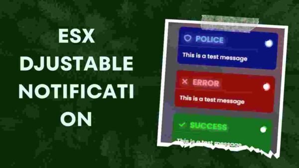 The Esx-djustable-notification script integrates seamlessly with other roleplay features and scripts, enhancing its functionality within the server