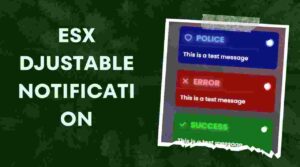 ESX Djustable Notification is its ability to integrate seamlessly with other ESX scripts. This integration allows notifications to be triggered by various